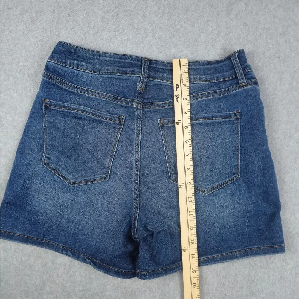 Nine West Womens Size 8 Button Fly Denim Shorts 28" Waist - Picture 11 of 12